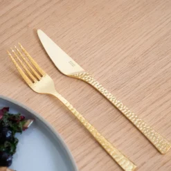 SAIKAI (Online Exclusive) Eating*Wasabi Gold Utensils (Online Exclusive Item!)